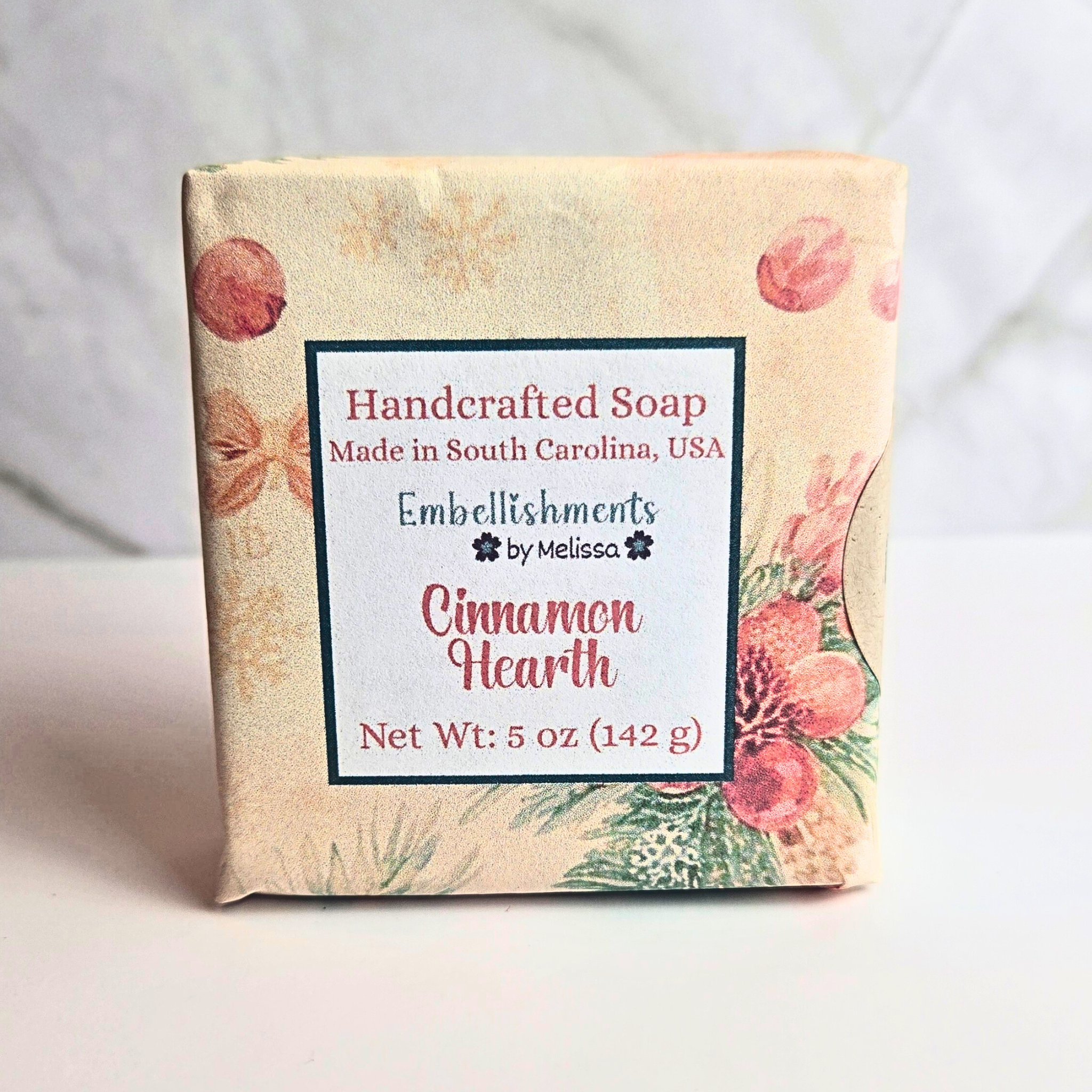 Home for Christmas Collection (Goat Milk Soap) | Peaceful Evening, Cinnamon Hearth, Season's Glow & Kitchen Warmth 5 oz (142 g)