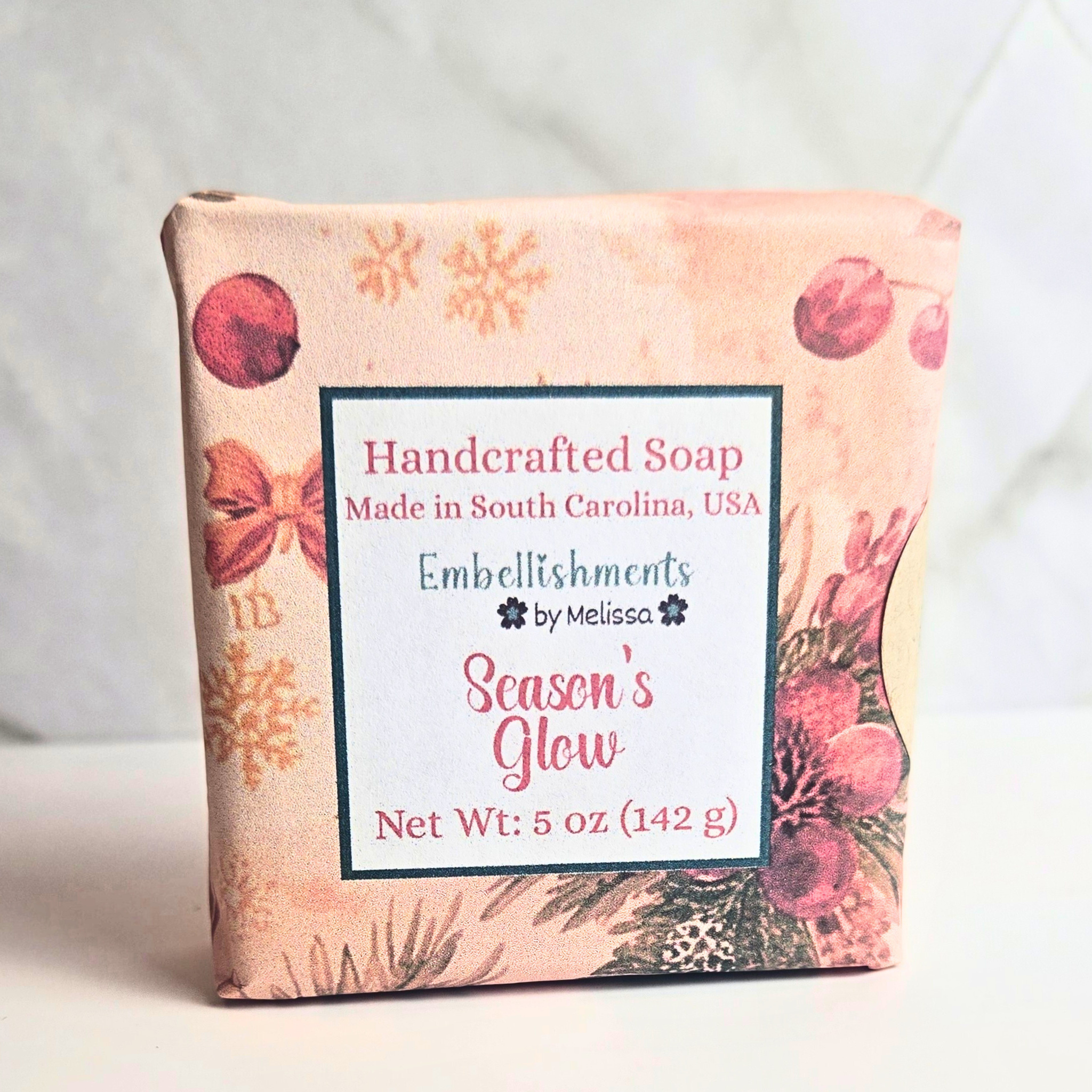 Home for Christmas Collection (Goat Milk Soap) | Peaceful Evening, Cinnamon Hearth, Season's Glow & Kitchen Warmth 5 oz (142 g)
