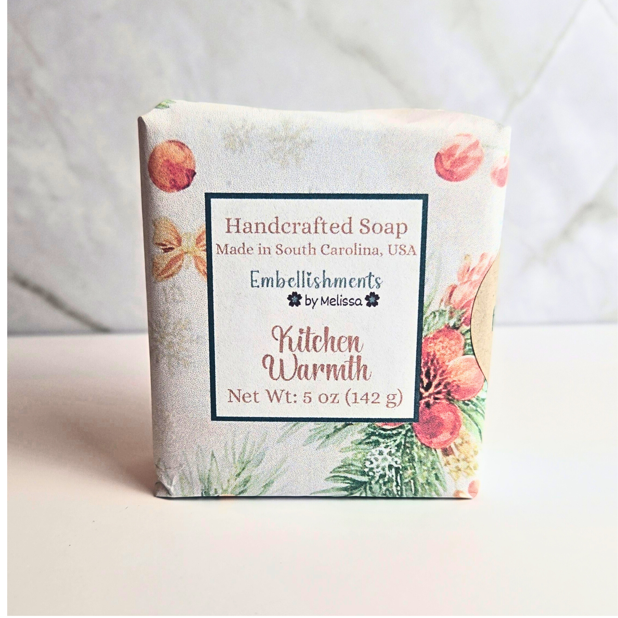 Home for Christmas Collection (Goat Milk Soap) | Peaceful Evening, Cinnamon Hearth, Season's Glow & Kitchen Warmth 5 oz (142 g)