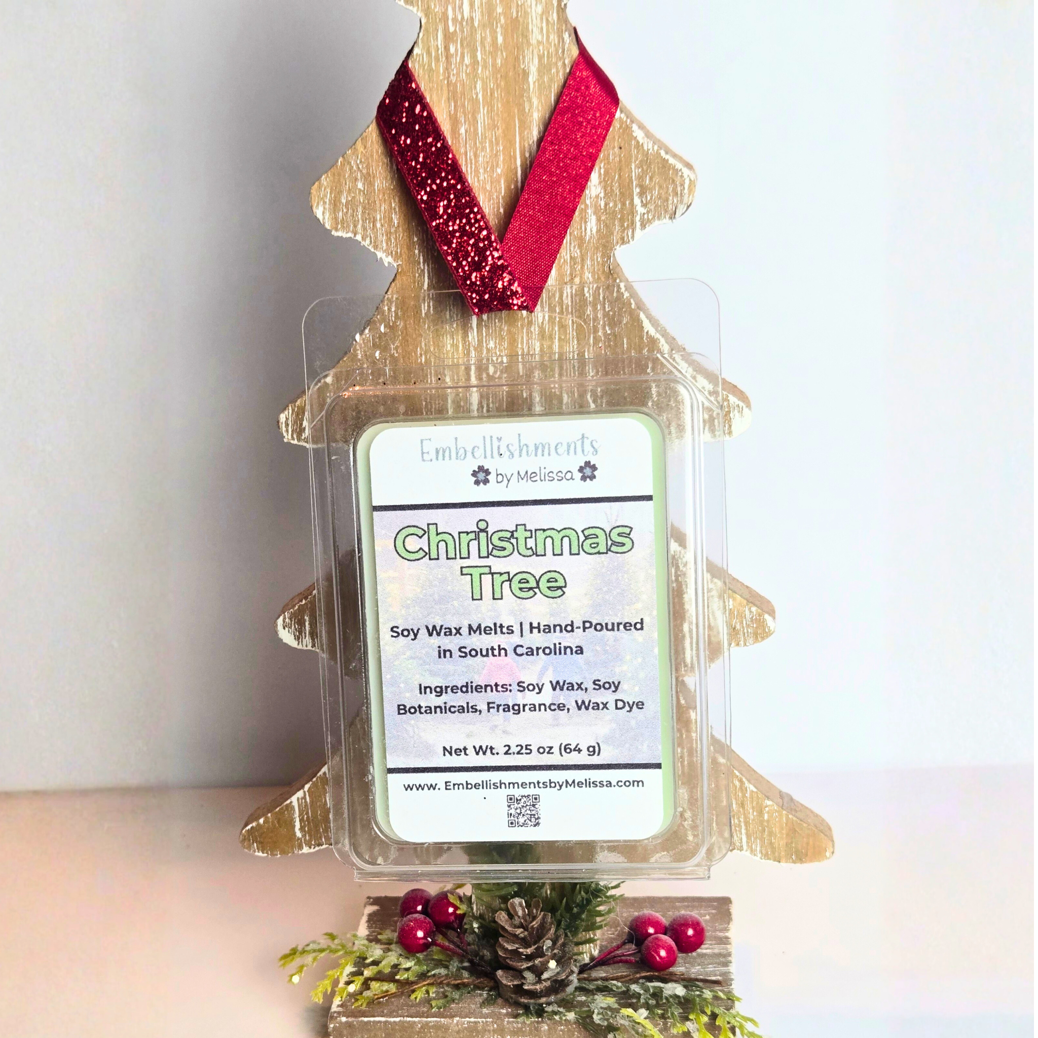 Christmas Tree Decor Set with Wax Melts | Holiday Home Fragrance Gift