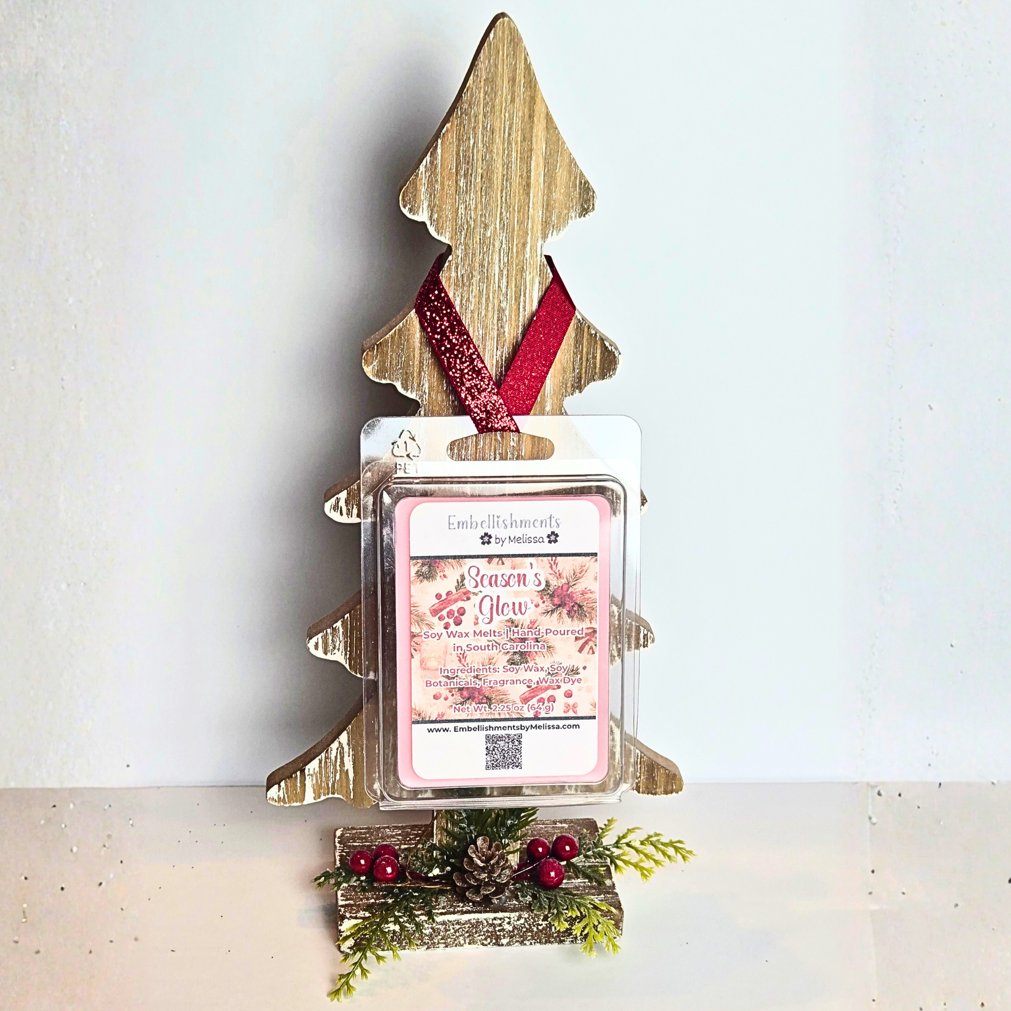 Christmas Tree Decor Set with Wax Melts | Holiday Home Fragrance Gift