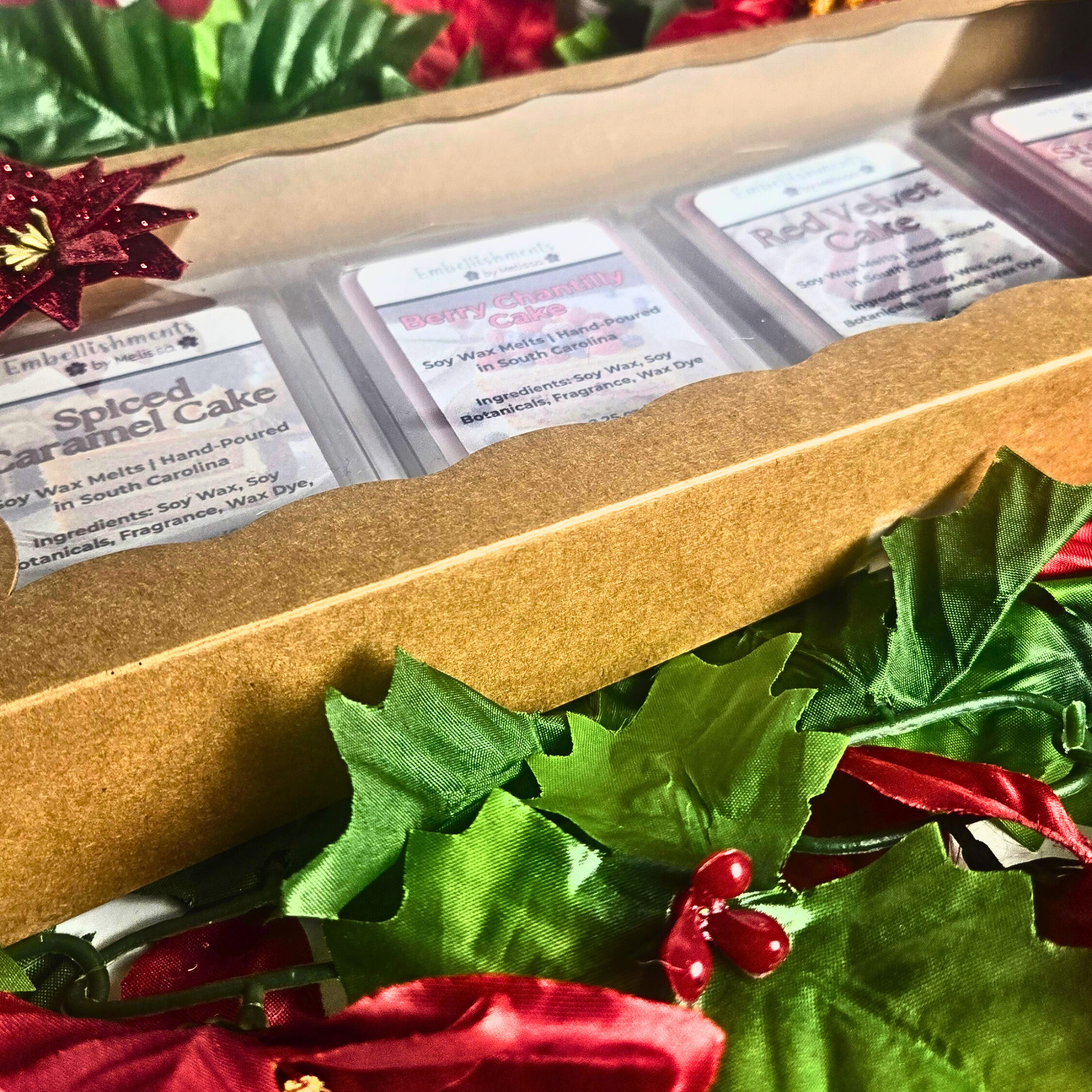 Dessert-Scented Wax Melts 4-Pack | Christmas Gift of Soy Wax Melts with Soy Botanicals