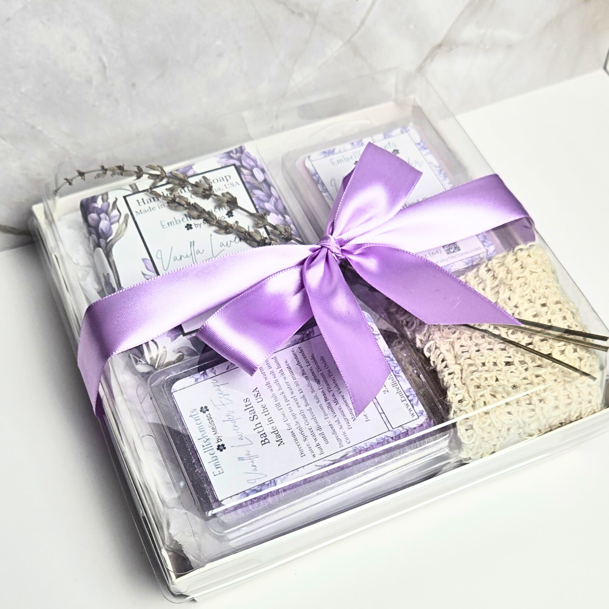 Bath & Body Gift Set for Her | Luxury Self-Care Box – Vanilla Lavender, Rose Butter, Chamomile & Oat, Mint & Eucalyptus