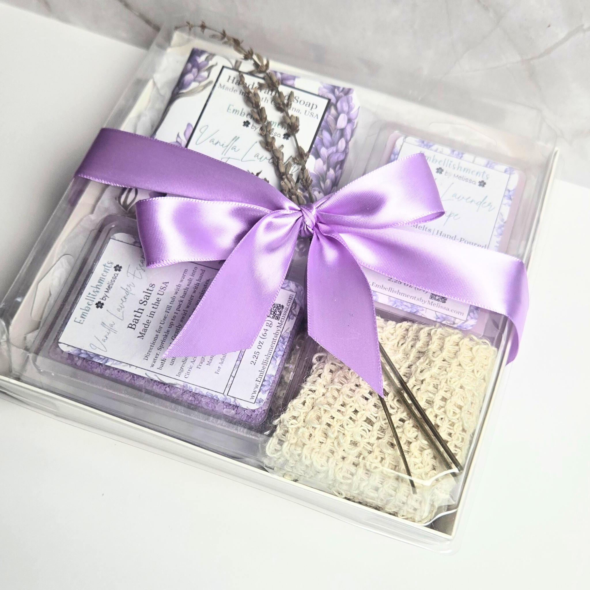 Bath & Body Gift Set for Her | Luxury Self-Care Box – Vanilla Lavender, Rose Butter, Chamomile & Oat, Mint & Eucalyptus