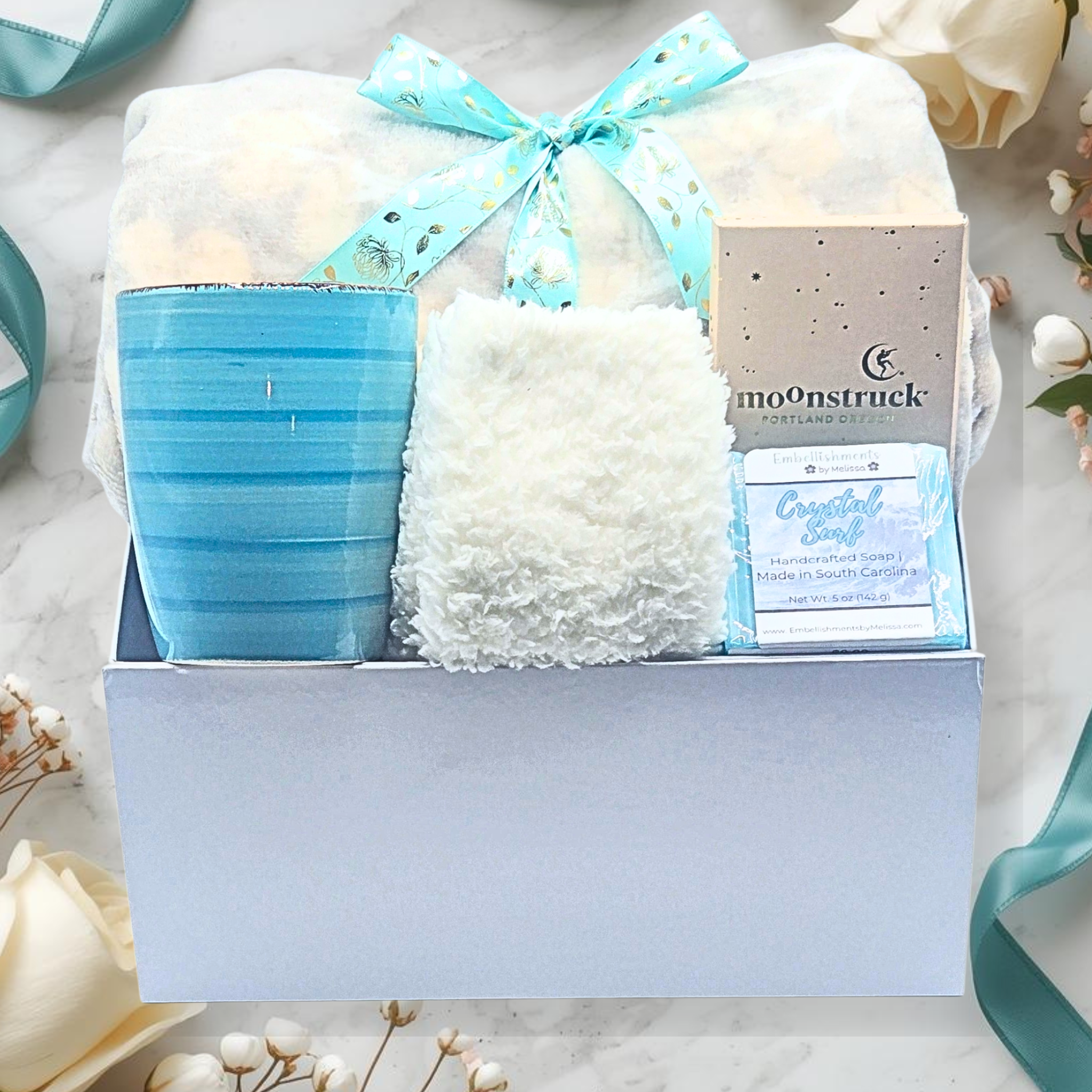 Cozy Teal Gift Set For Her – The Perfect Comfort Gift