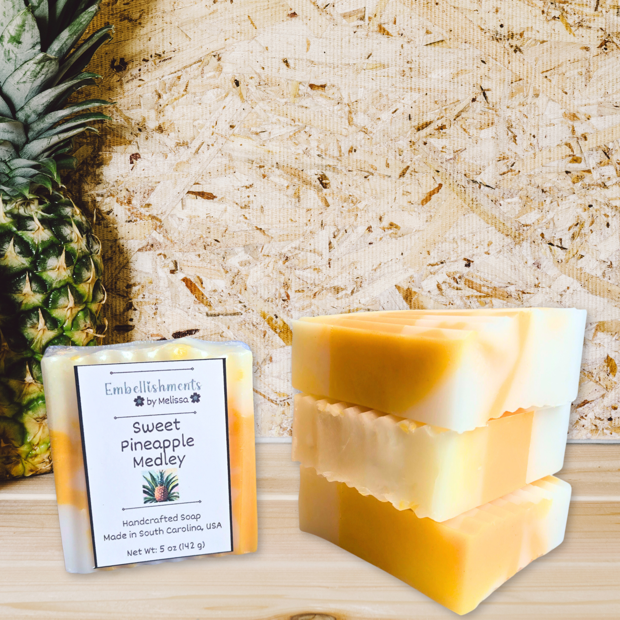 Sweet Pineapple Medley Handcrafted Soap (5 oz)