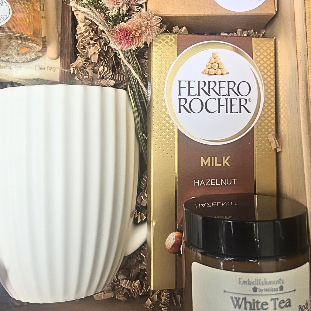 Luxury Self Care Gift Set for Women in Wooden Keepsake Box