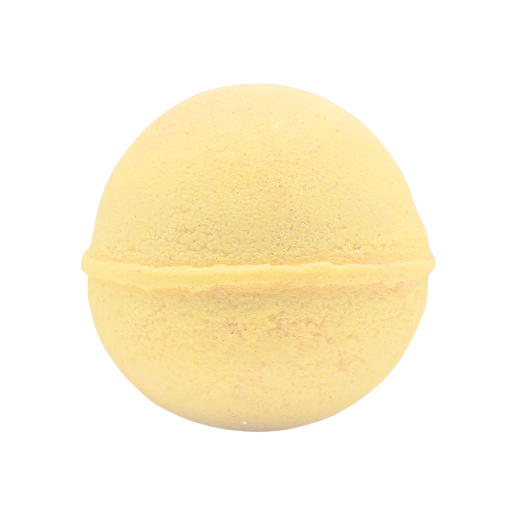 Banana Caramel Cupcake Luxury Bath Bomb with Sparkles | Handmade