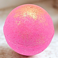 Pink Sparkling Birthday Cake Bath Bomb | Sweet Vanilla Fizzer 4.5 oz (128 g)