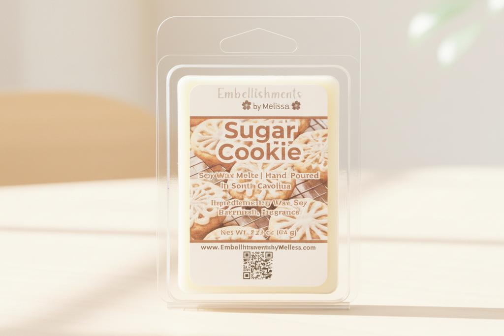 Sugar Cookie Soy Wax Melts | Sweet Bakery Scent, Soy Botanical Blend 2.25 oz (64 g)