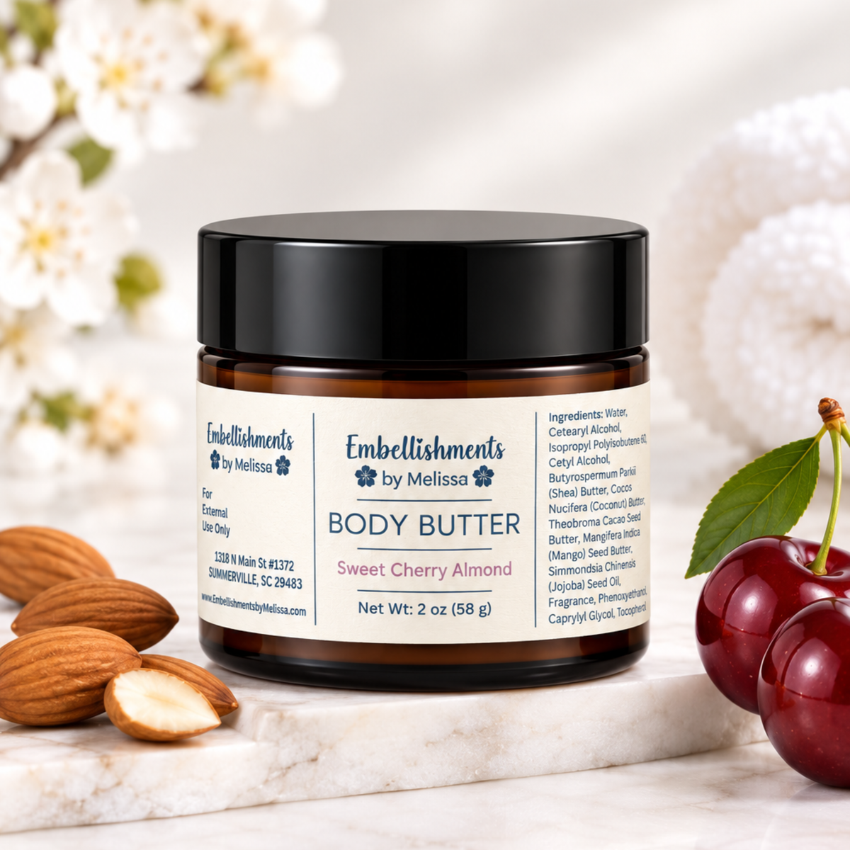 Sweet Cherry Almond Emulsified Body Butter