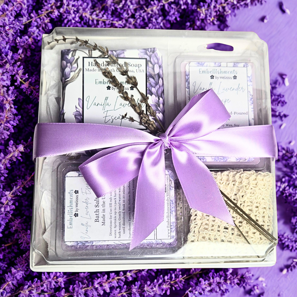 Bath & Body Gift Set for Her | Luxury Self-Care Gift – Vanilla Lavender, Rose Butter, Chamomile & Oat, Mint & Eucalyptus