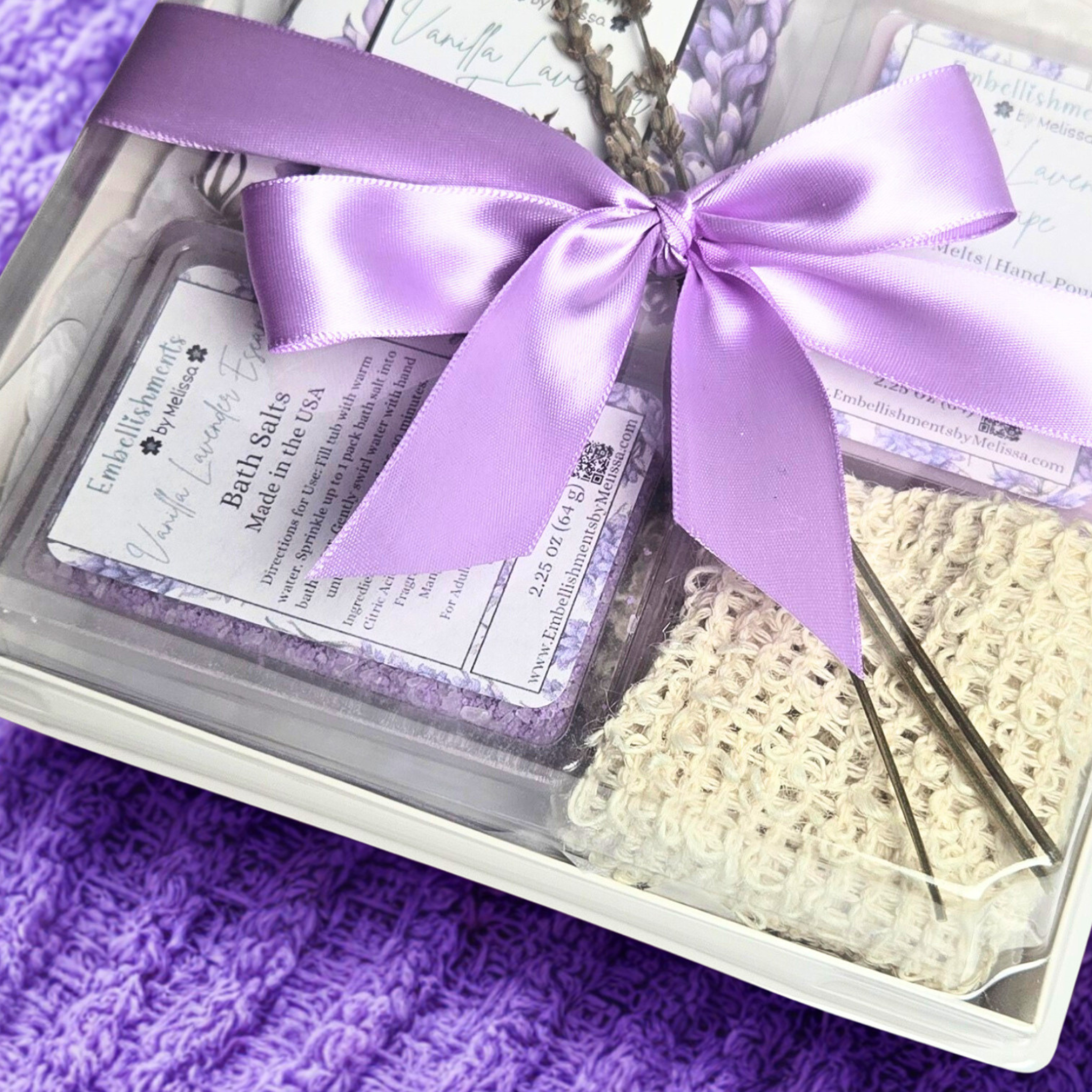 Bath & Body Gift Set for Her | Luxury Self-Care Gift – Vanilla Lavender, Rose Butter, Chamomile & Oat, Mint & Eucalyptus