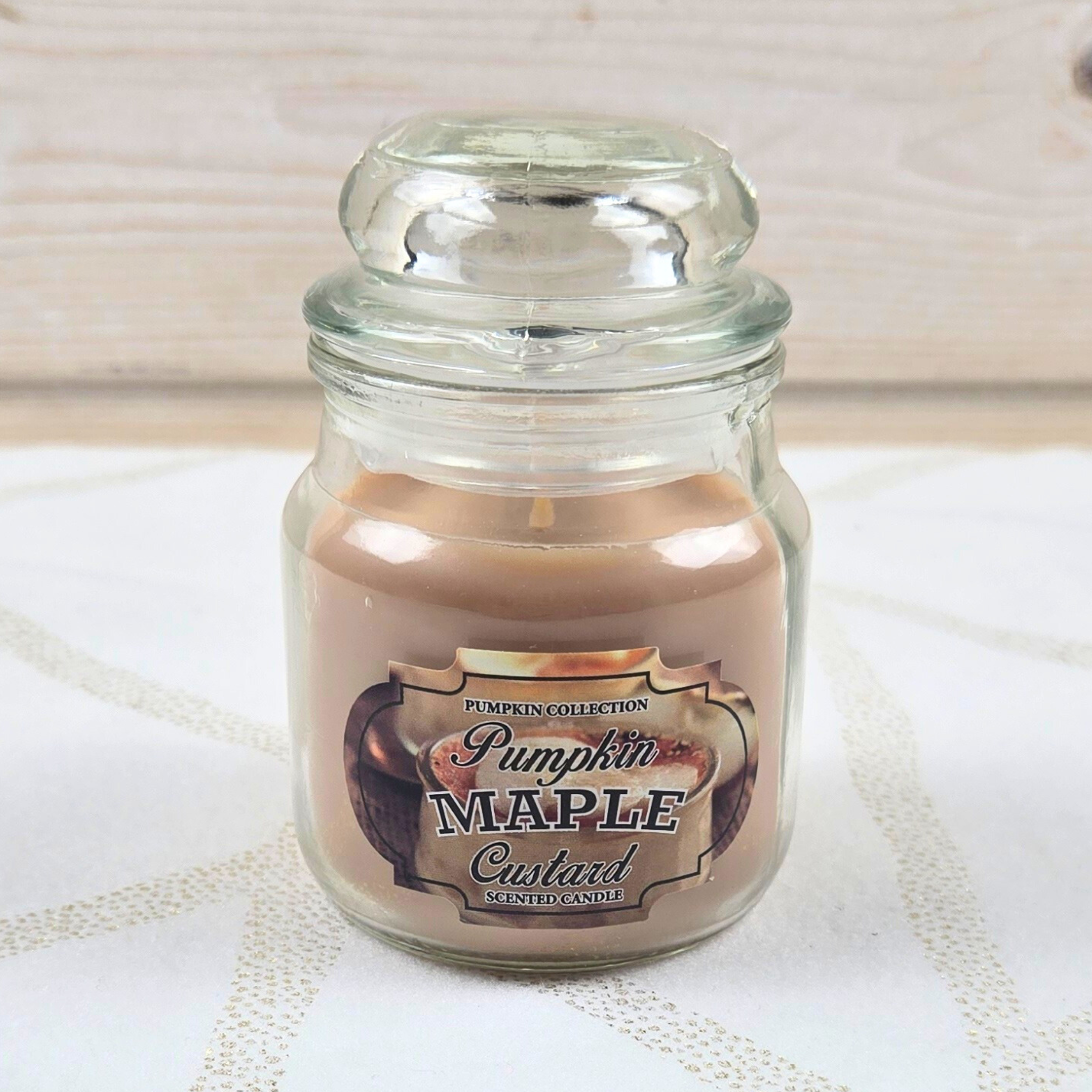 Pumpkin Maple Custard candle for fall gift box for her.