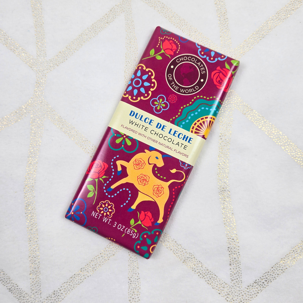 Dulce de Leche white chocolate bar for gift box for her.