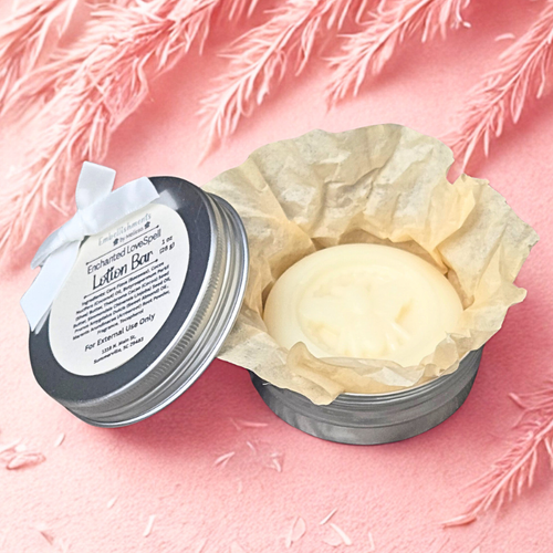 Solid Lotion Bar – Fun & Thoughtful Skincare Gift 1 oz (Scent: Enchanted LoveSpell)