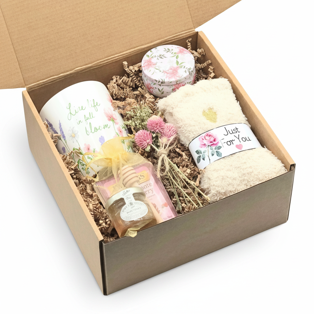 Just For You Gift Box for Mom Thoughtful Self Care Gift Set