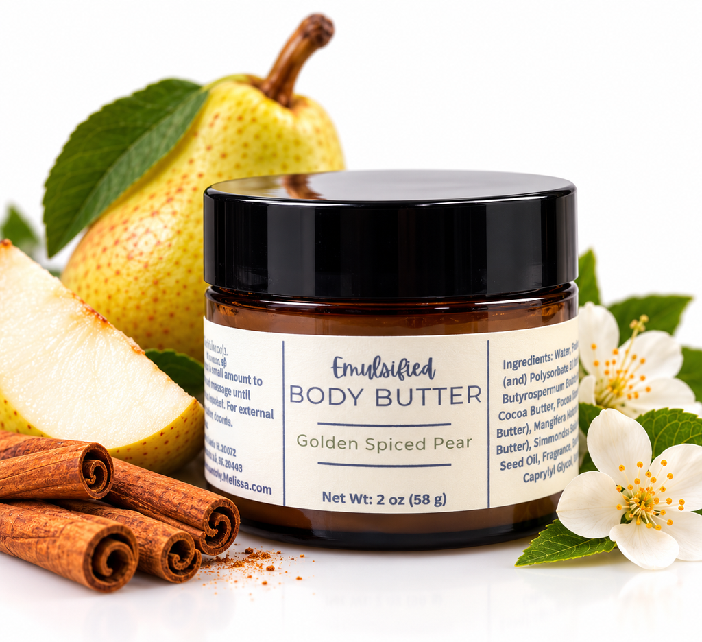 Spiced Golden Pear Emulsified Body Butter