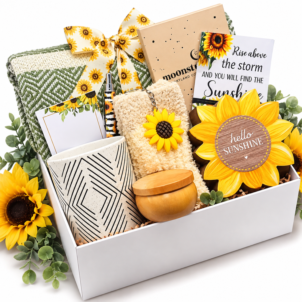 Sunflower Gift Set – A Uplifting Care Package to Brighten Her Day