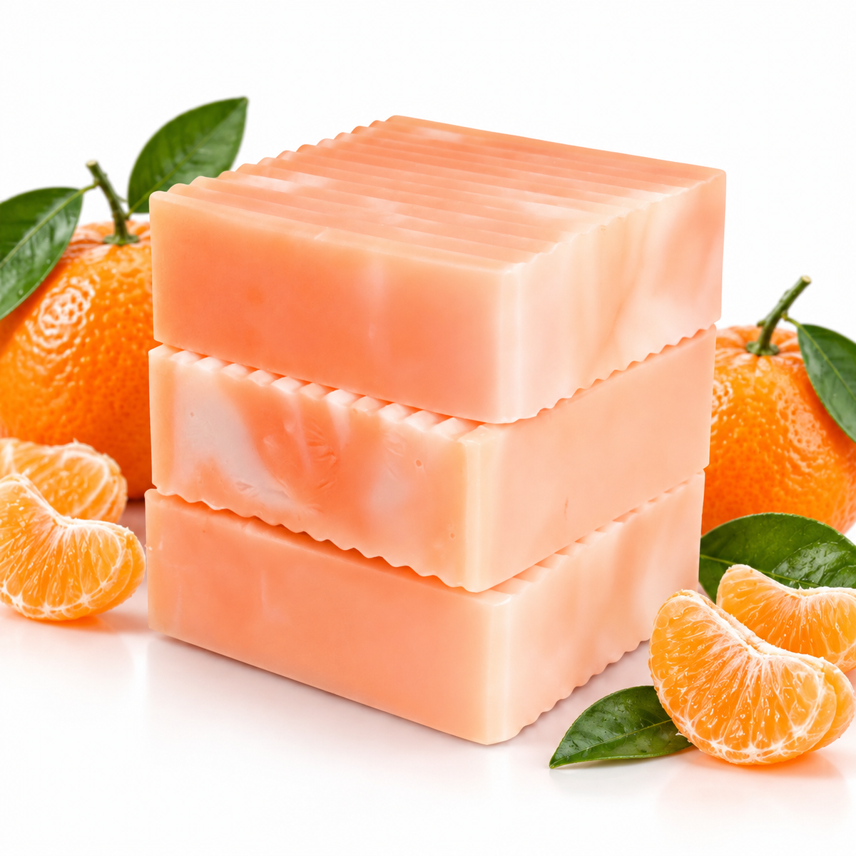 Tangerine Scented Goat Milk Soap – With Real Essential Oil (5 oz)