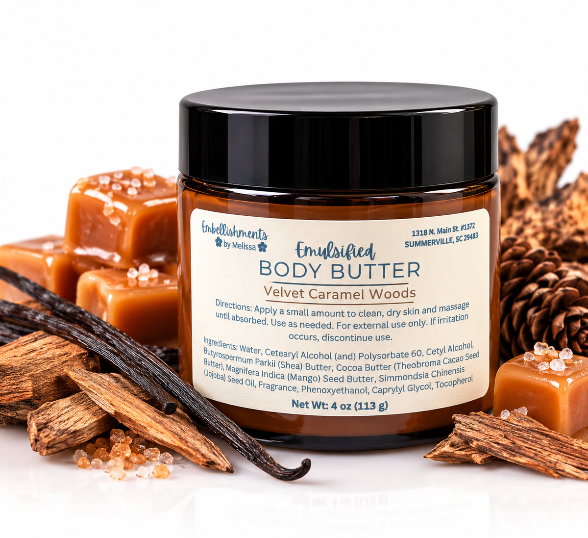 Velvet Caramel Woods Emulsified Body Butter
