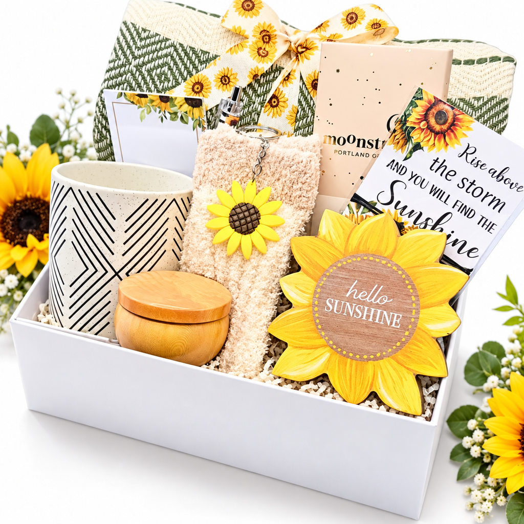 Sunflower Gift Set – A Uplifting Care Package to Brighten Her Day