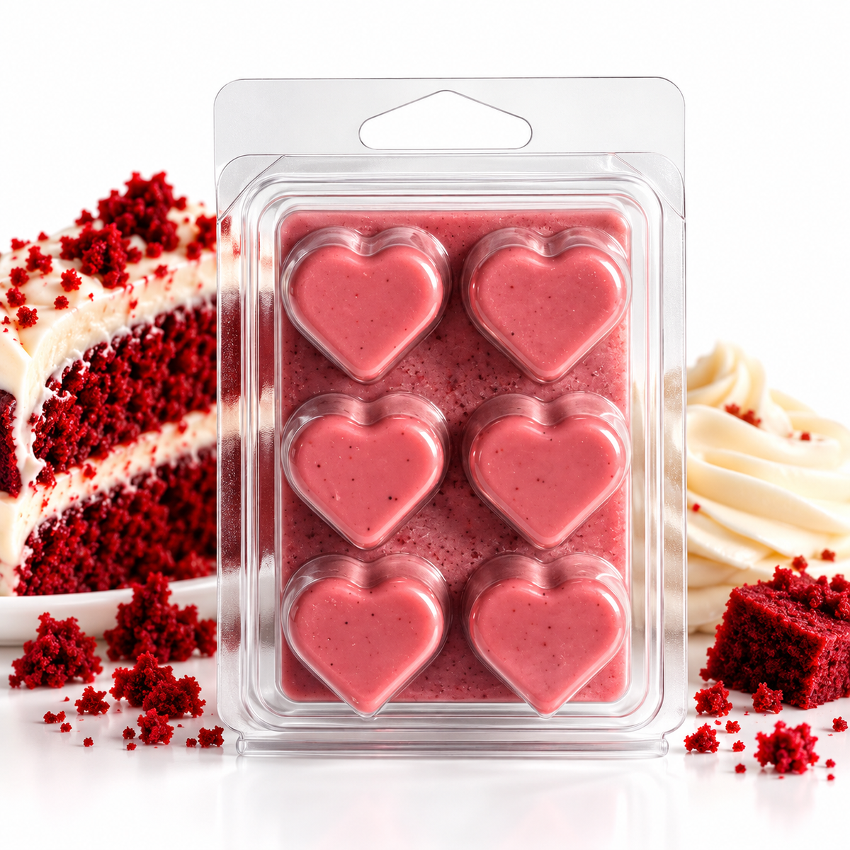 Red Velvet Cake Scented Soy Wax Melts | Dessert-Inspired Fragrance 2.25 oz (64 g)