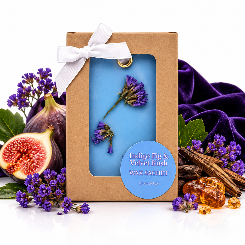 Indigo Fig & Velvet Kush Soy Wax Sachet Scented Home Fragrance