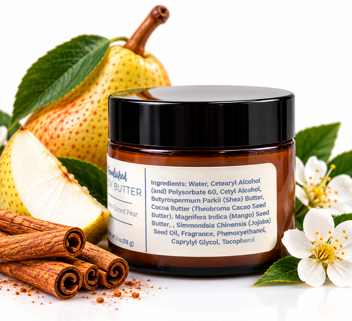 Spiced Golden Pear Emulsified Body Butter