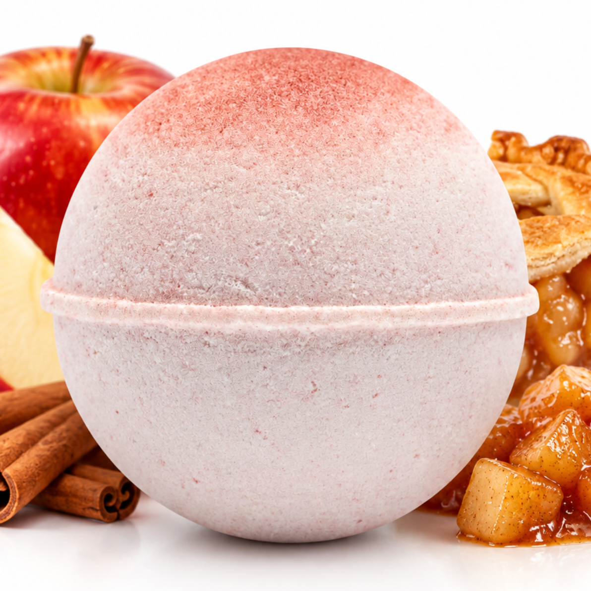 Hot Apple Pie Bath Bomb – Fall Apple Cinnamon Scented Bath Bomb