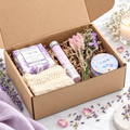 Vanilla Lavender Escape Gift Box for Mom Relaxing Self Care Gift Set