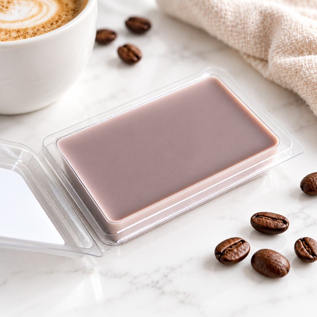 Caffè Latte Soy Wax Melts – Coffee Scented, Hand-Poured, Long-Lasting Aroma