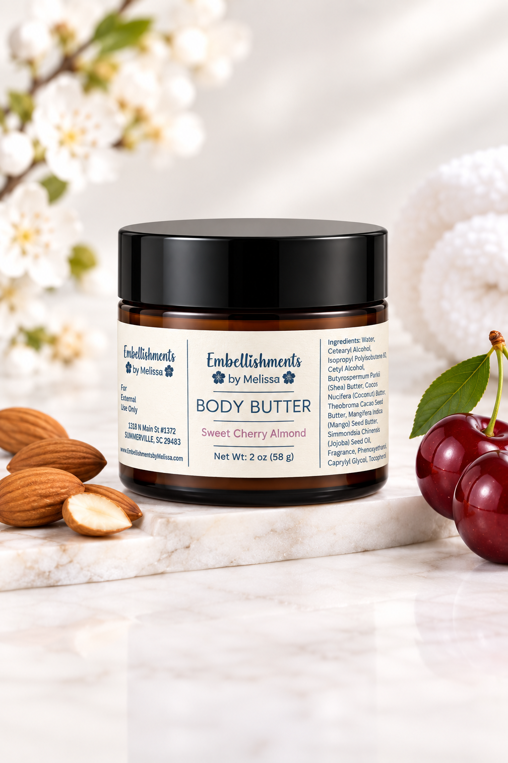 Sweet Cherry Almond Emulsified Body Butter