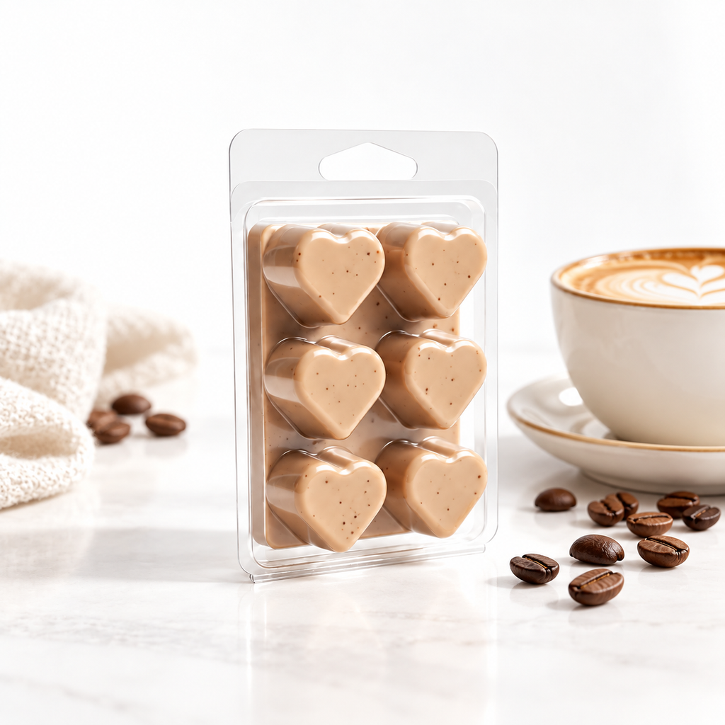 Caffè Latte Soy Wax Melts – Coffee Scented, Hand-Poured, Long-Lasting Aroma
