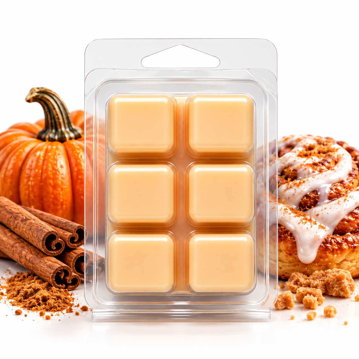 Pumpkin Cinnamon Bun Wax Melts – Cozy Fall Scent