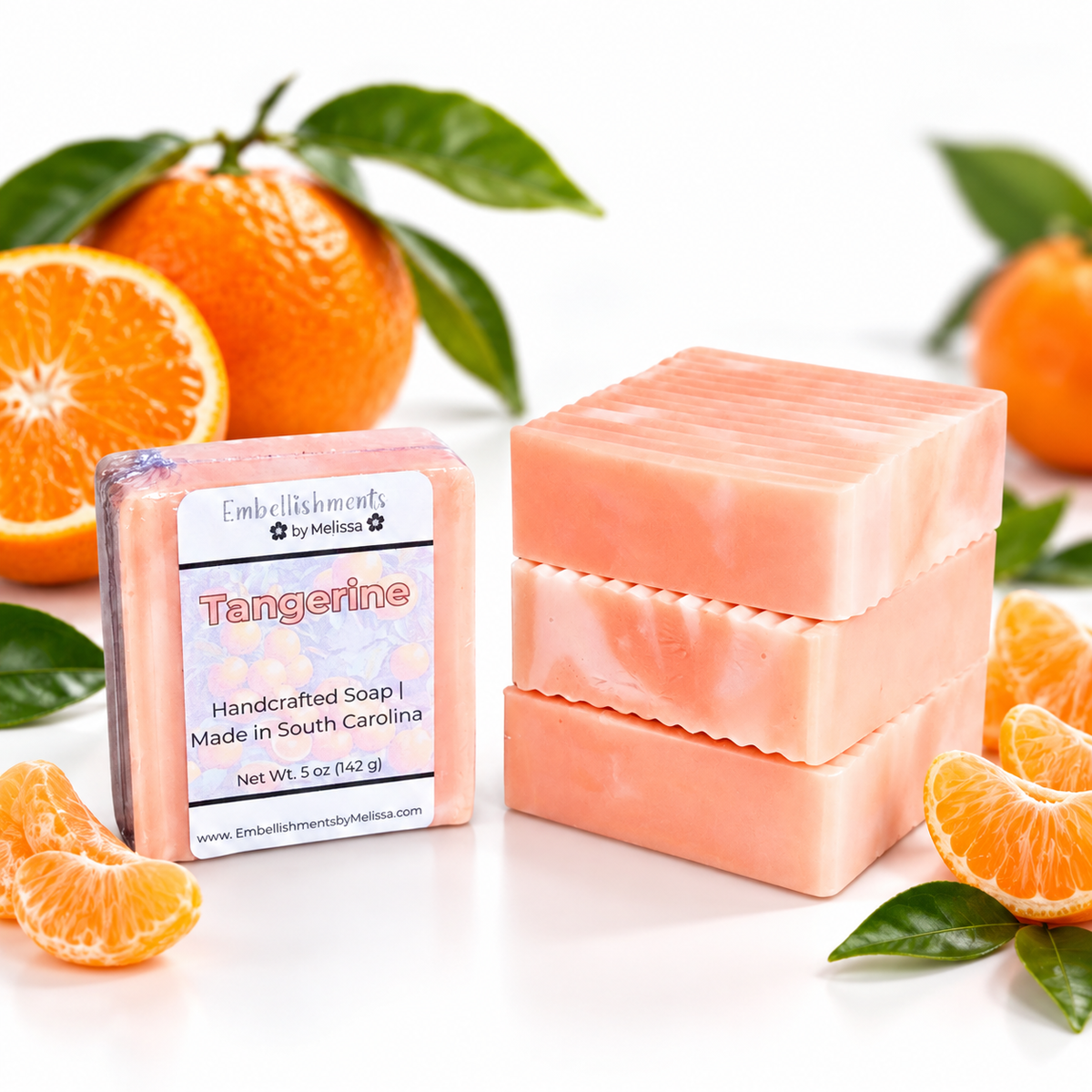Tangerine Scented Goat Milk Soap – With Real Essential Oil (5 oz)