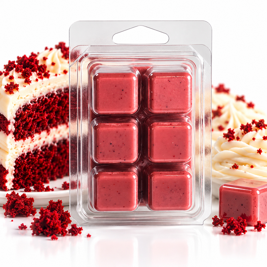 Red Velvet Cake Scented Soy Wax Melts | Dessert-Inspired Fragrance 2.25 oz (64 g)