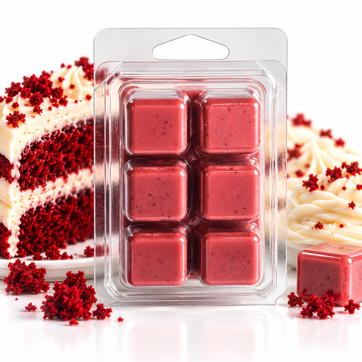 Red Velvet Cake Scented Soy Wax Melts | Dessert-Inspired Fragrance 2.25 oz (64 g)