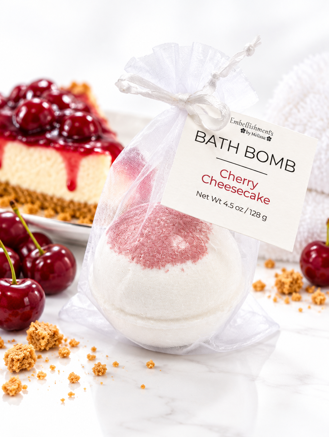Cherry Cheesecake Bath Bomb