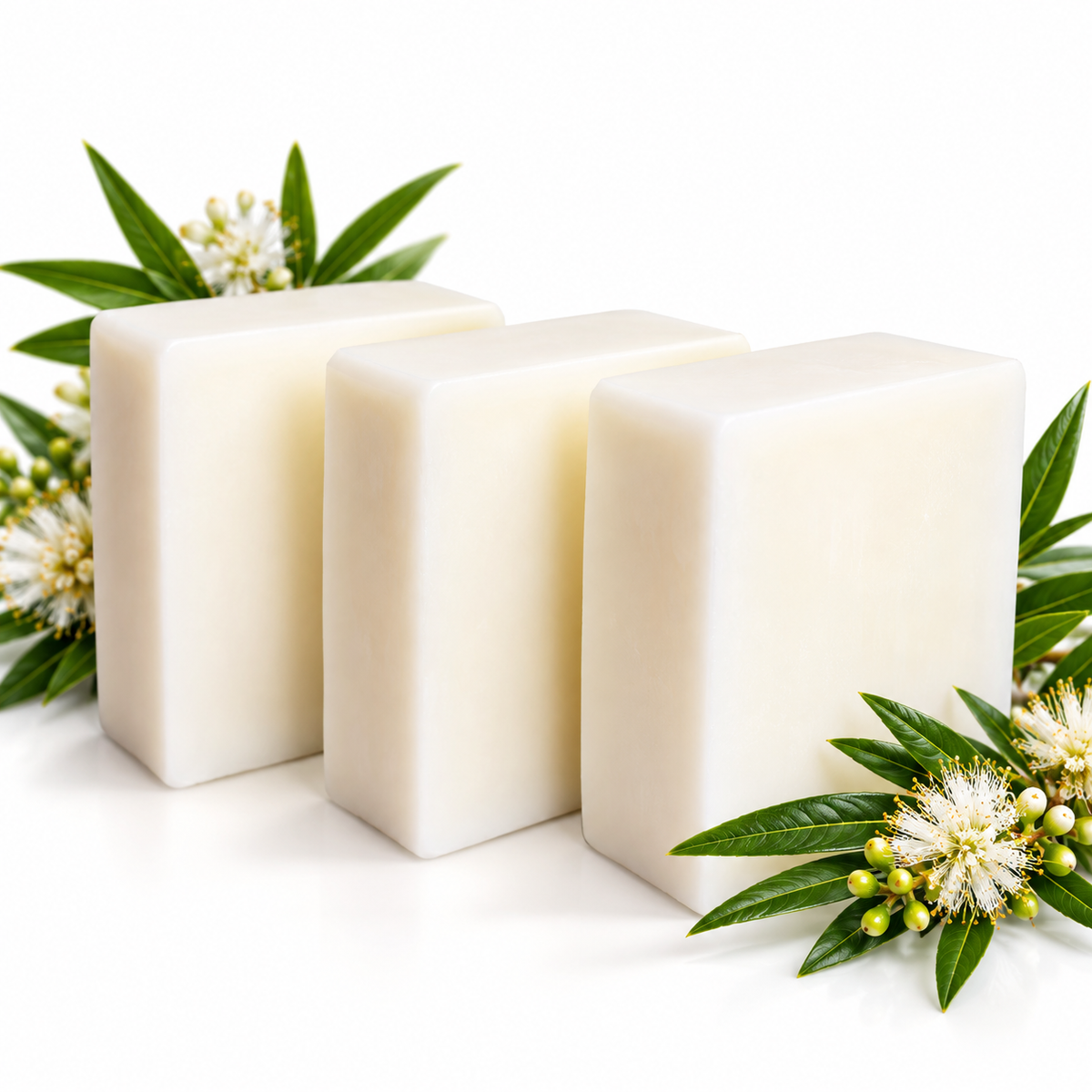 Tea Tree Oil Bar Soap with Goat Milk – For Face and Body (4.5 - 5 oz)