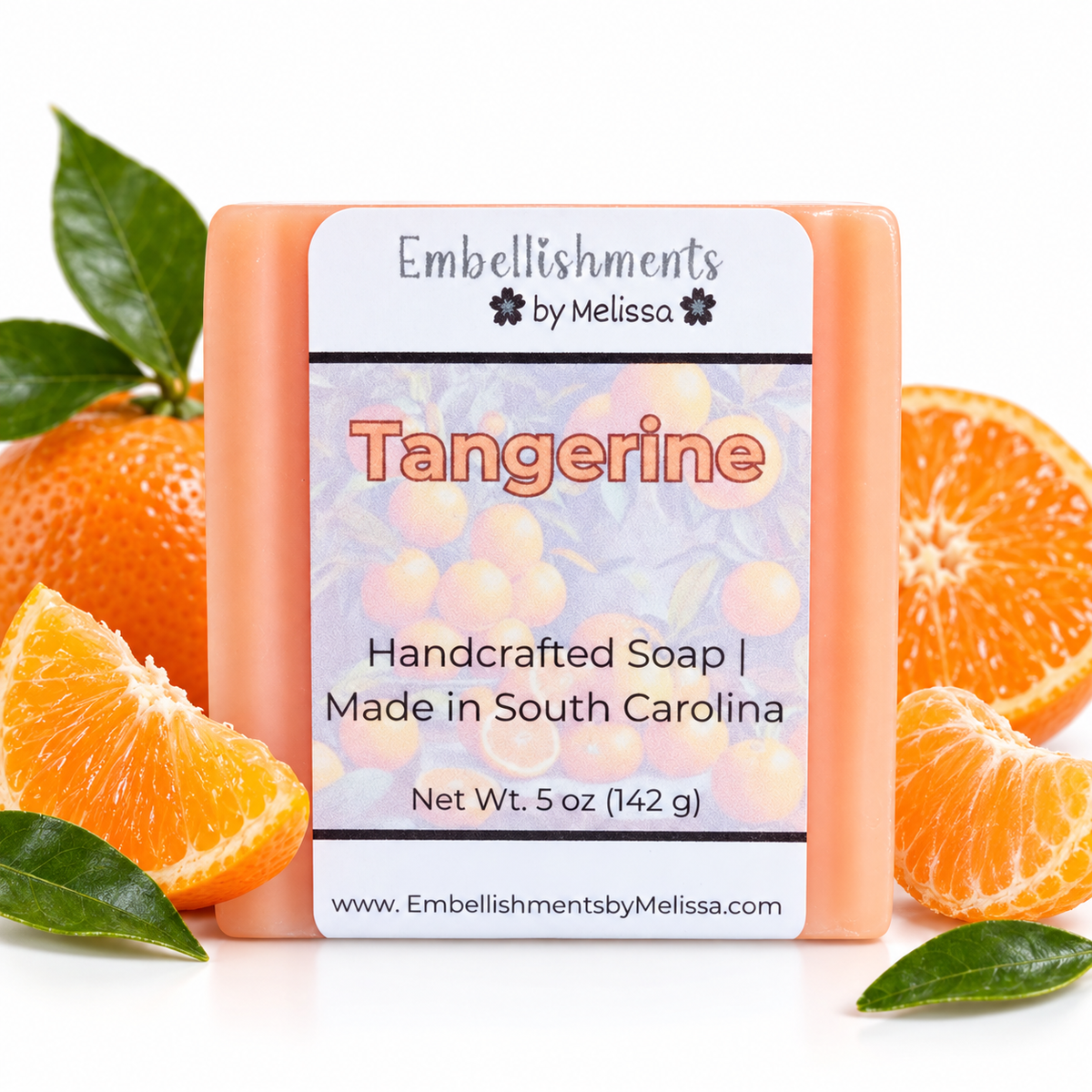 Tangerine Scented Goat Milk Soap – With Real Essential Oil (5 oz)