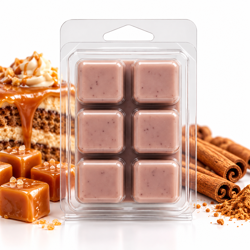 Spiced Caramel Cake Soy Wax Melts – Warm Dessert Scent 2.25 oz (64 g)