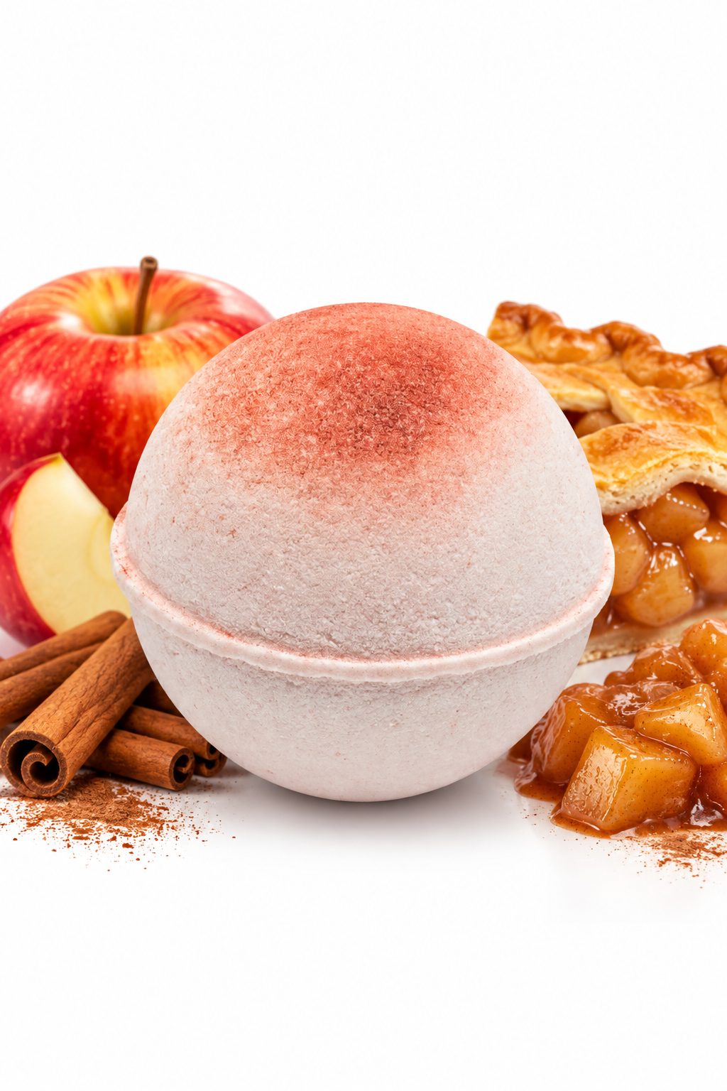 Hot Apple Pie Bath Bomb – Fall Apple Cinnamon Scented Bath Bomb