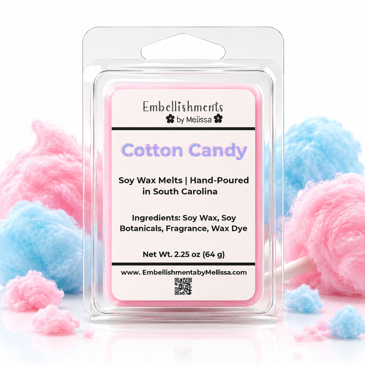 Cotton Candy Wax Melts (2.25 oz, 68 g)