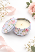 Floral Tin Candles – 2 oz Scented Candles in Assorted Fragrances