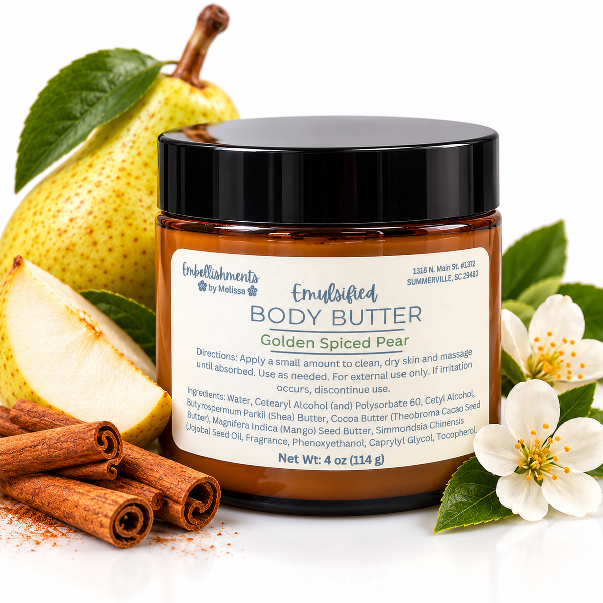 Golden Spiced Pear Emulsified Body Butter