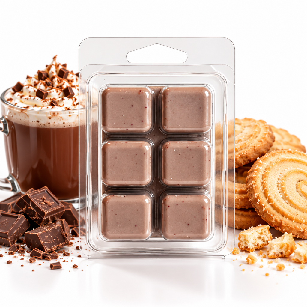 Hot Cocoa & Butter Cookie Soy Wax Melts | Cozy Dessert Scent 2.25 oz (64 g)