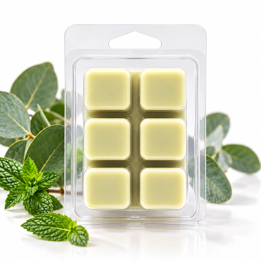 Mint Eucalyptus Wax Melts – Clean, Crisp Spa Fragrance in Natural Soy