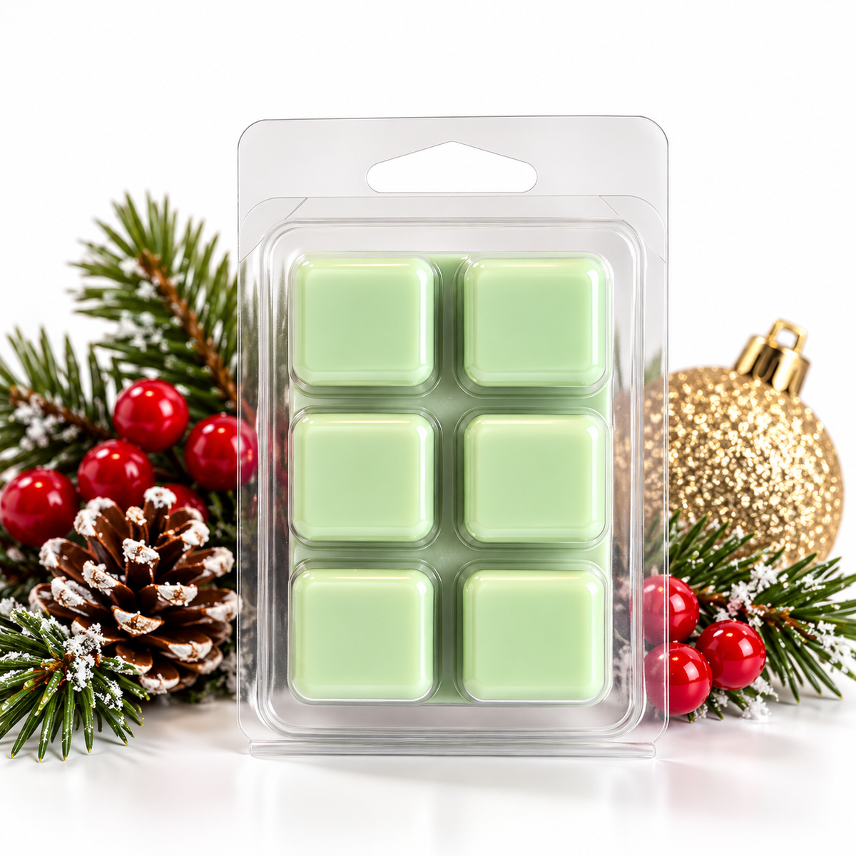 Christmas Tree Scented Soy Wax Melts – Pine Holiday Home Fragrance 2.25 oz (64 g)