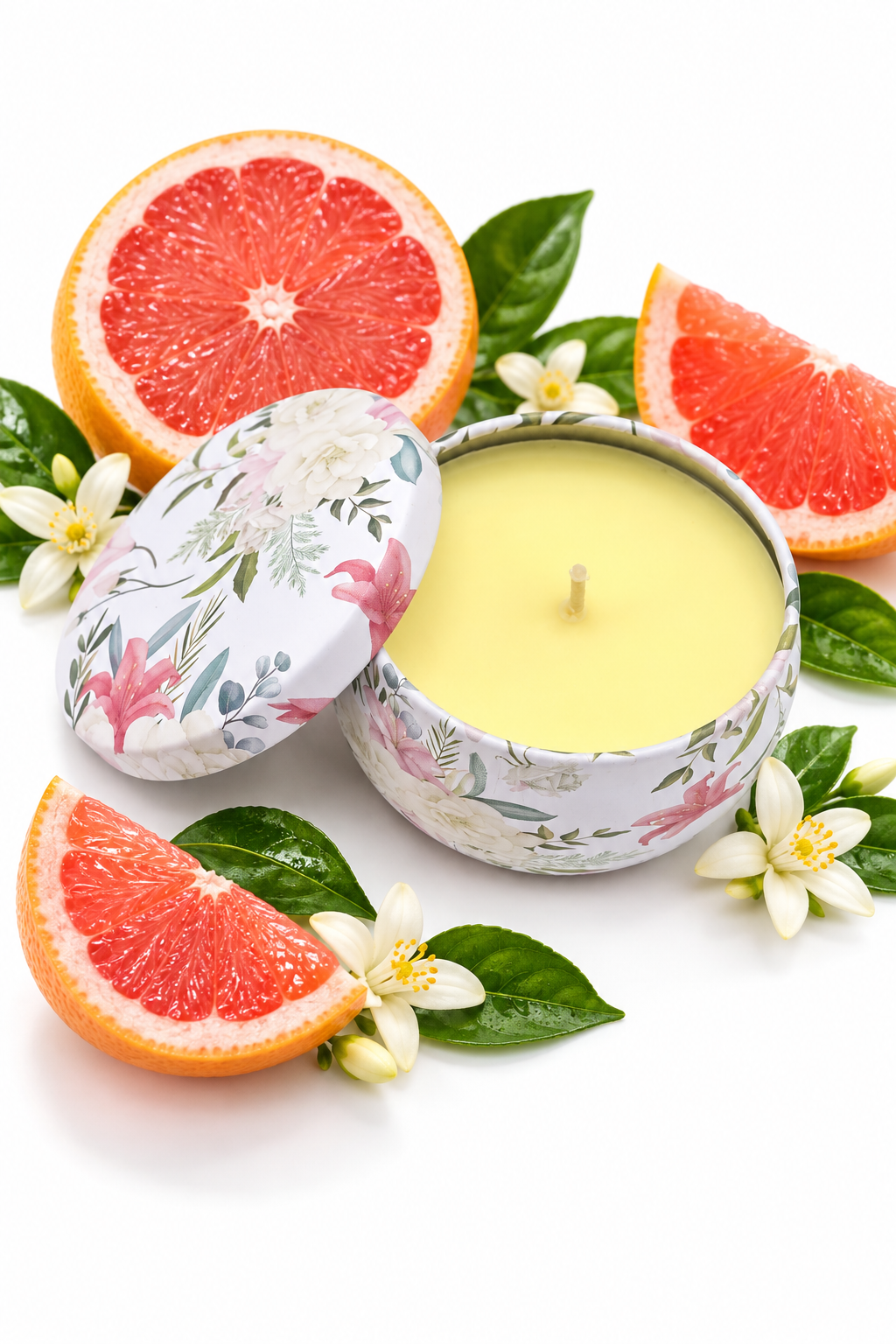 Floral Tin Candles – 2 oz Scented Candles in Assorted Fragrances